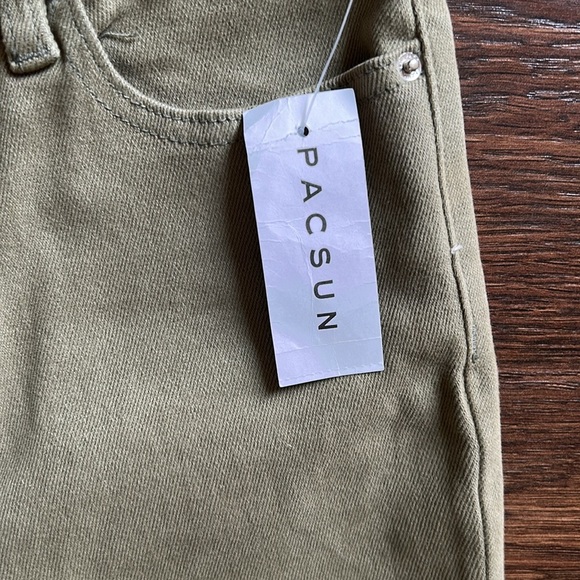 NWT PacSun High Rise Slim Flare Pants Olive Green Size 24 | Flare Pants | Green - Picture 5 of 14
